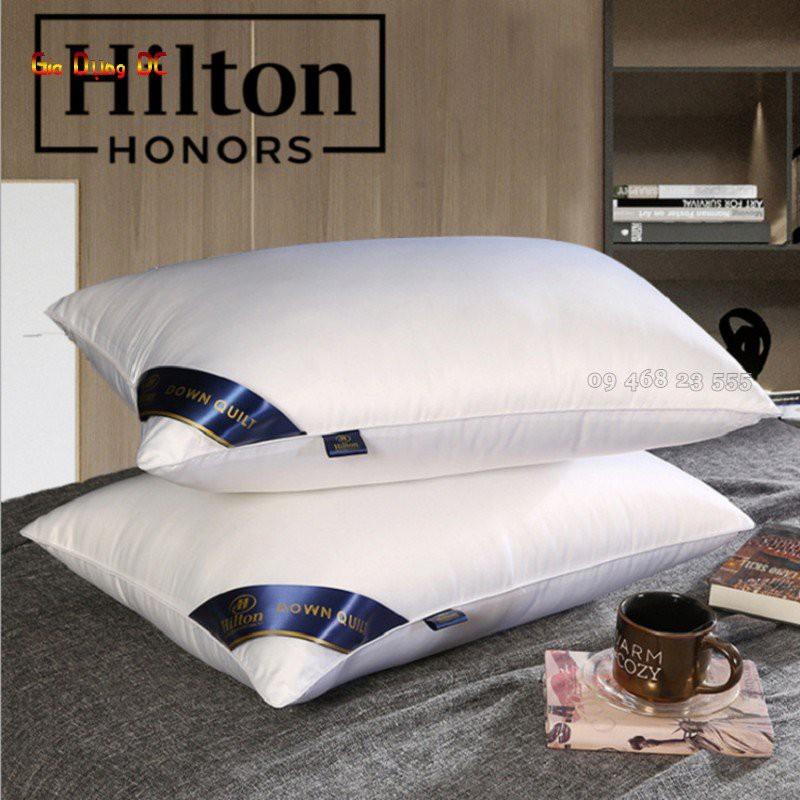 (Giá Sale) Cặp 2 Ruột Gối Nằm Hilton Chất Lượng 5 Sao Chuẩn Xịn Bông Đàn Hồi Cao Cấp 45x65 cm