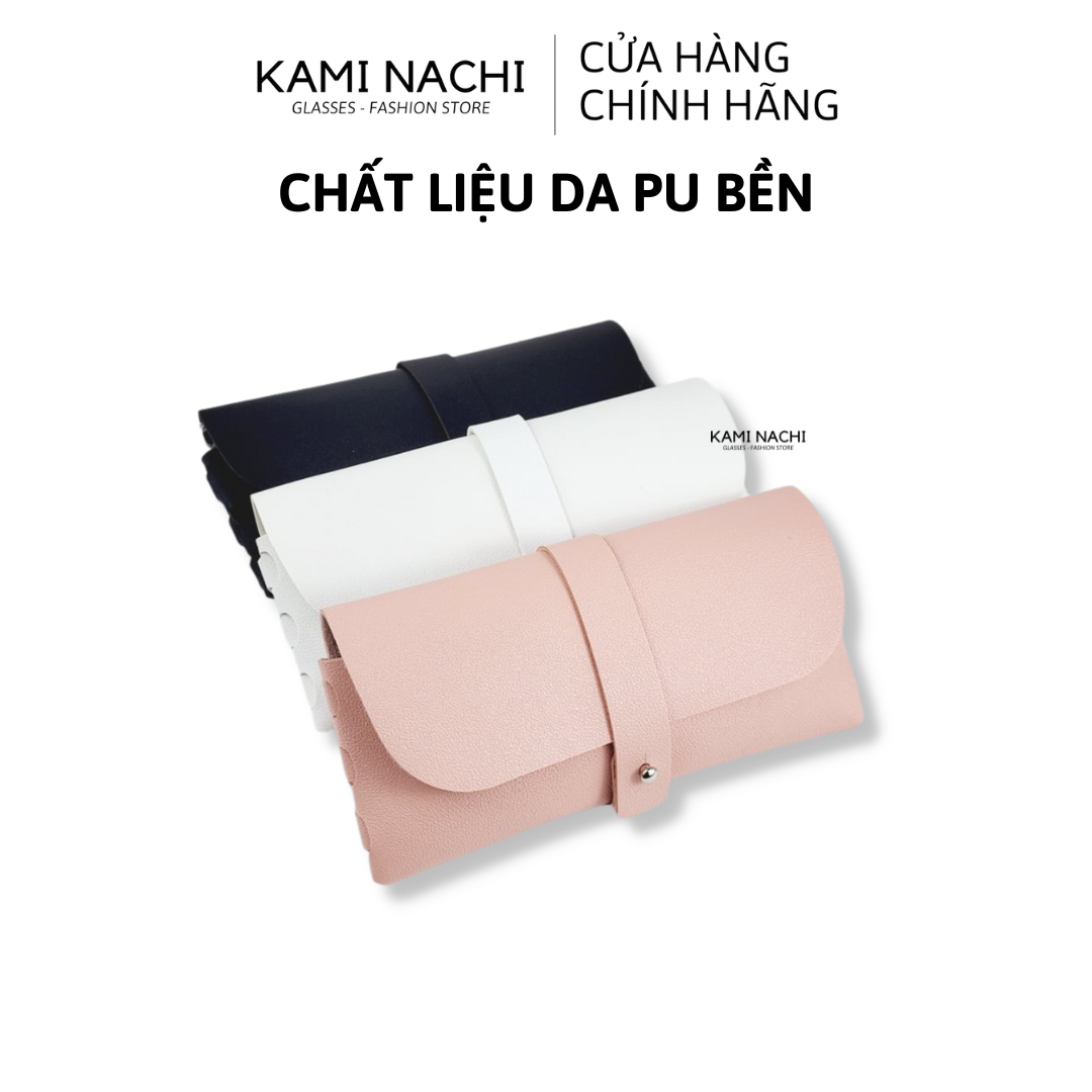 Ví da thủ công KAMI NACHI đựng mắt kính, điện thoại, tiền và thẻ các loại, có nhiều màu