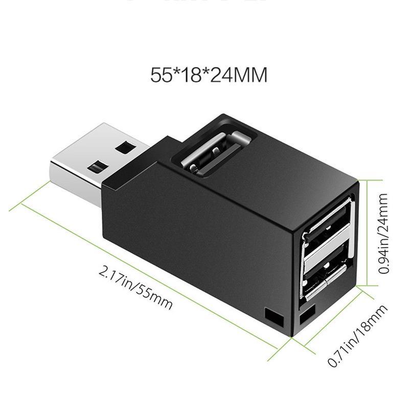 Bộ chia 3 cổng USB 2.0 tốc độ cao cho PC / Laptop JP5
