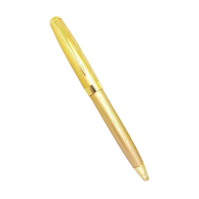 Bút Ký Viết Bi Vỏ Kim Loại Mạ Màu Vàng Baoer 388