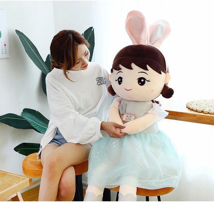 Búp bê tai thỏ , quà tặng cho bé size 60-80-1m