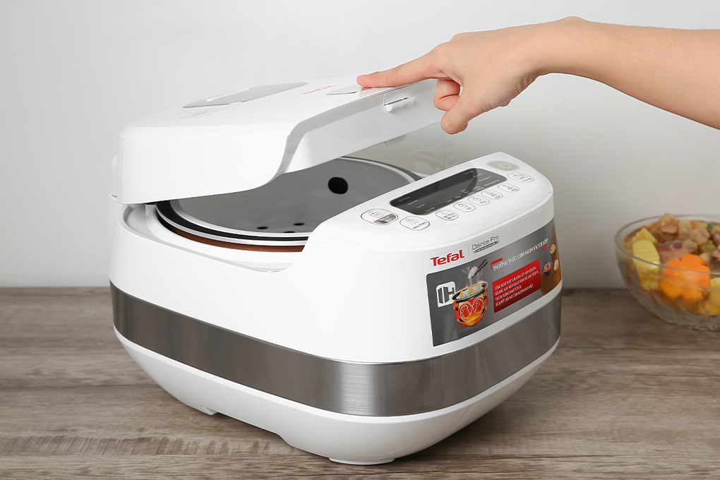 Nồi cơm điện tử cao tần Tefal 1.5L Công Suất 1200W- Thương hiệu Pháp - RK808168 -  Nấu Cơm Siêu Ngon, Dẻo Thơm Hàng chính hãng