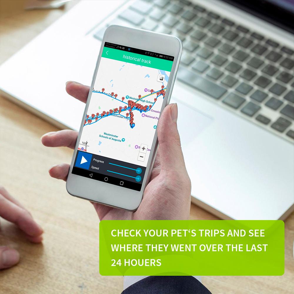 Pet Gps Tracker Smart Gps Tracker For Dog 2G App Control Ip67 Waterproof
