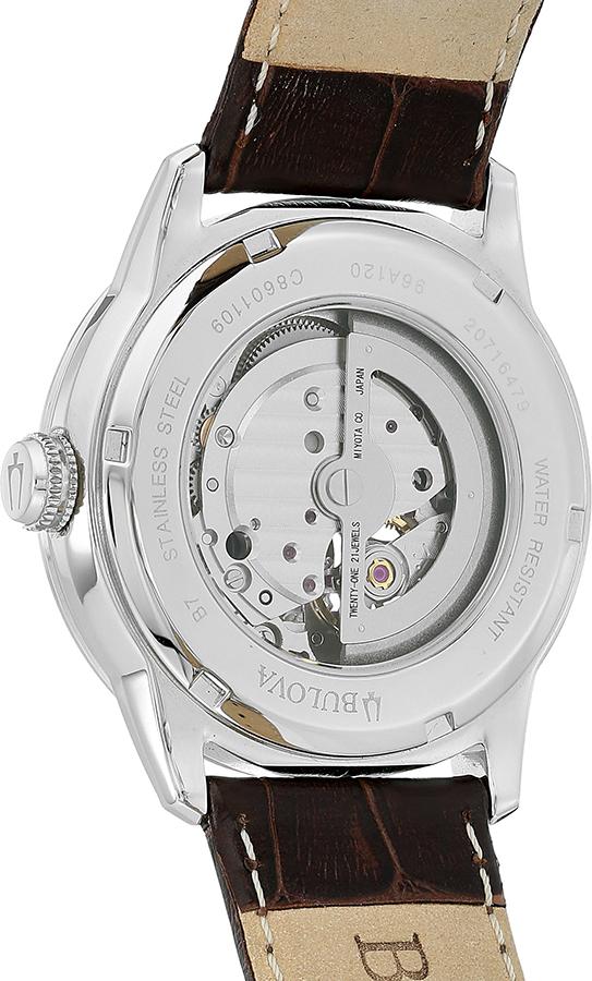 Đồng Hồ Nam Dây Da BULOVA 96A120 (42mm) - Nâu Đen