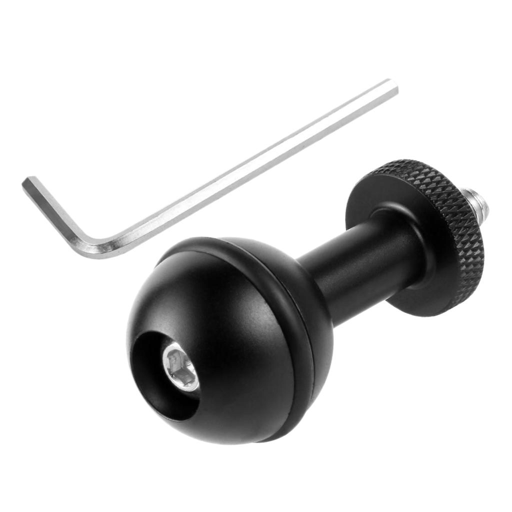 Phép Màu Sáng Bóng Bền 1 Bóng Adapter Nối Dài 1/4 Vít Hệ Thống Cho GoPro Lặn Cánh Tay