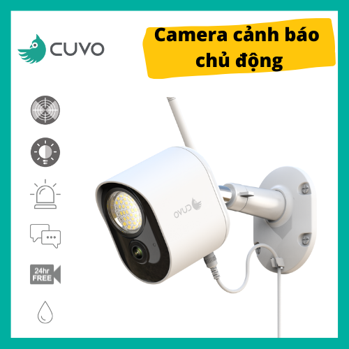 Camera AI đèn an ninh CUVO LA620W - Hàng chính hãng