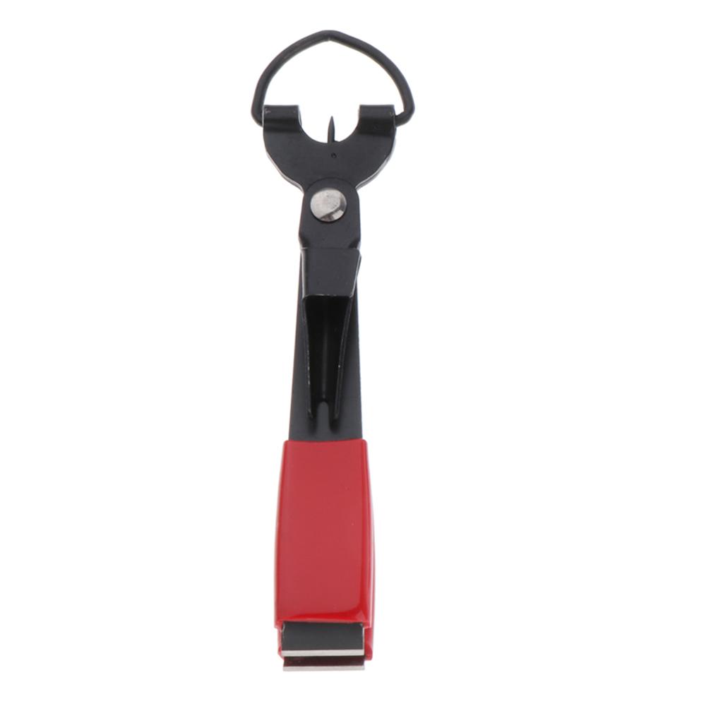 2pcs Quick Knot Tool 4 In 1 Fly Fishing Clippers Line Nipper Tying Tackle Red