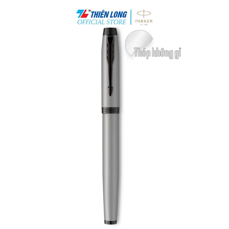 Bút lông bi cao cấp Parker IM Achromatic X-Matt Grey BT TB-2127925 - Thép không gỉ