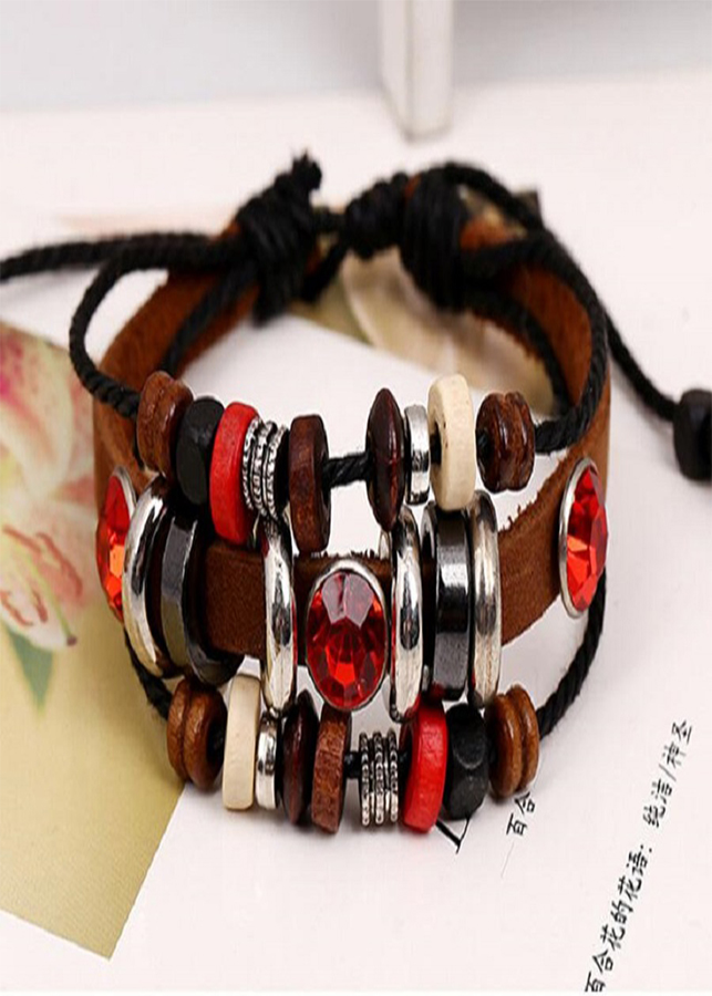 Vòng Tay da Hạt Charm Sang Trọng - màu ngẫu nhiên