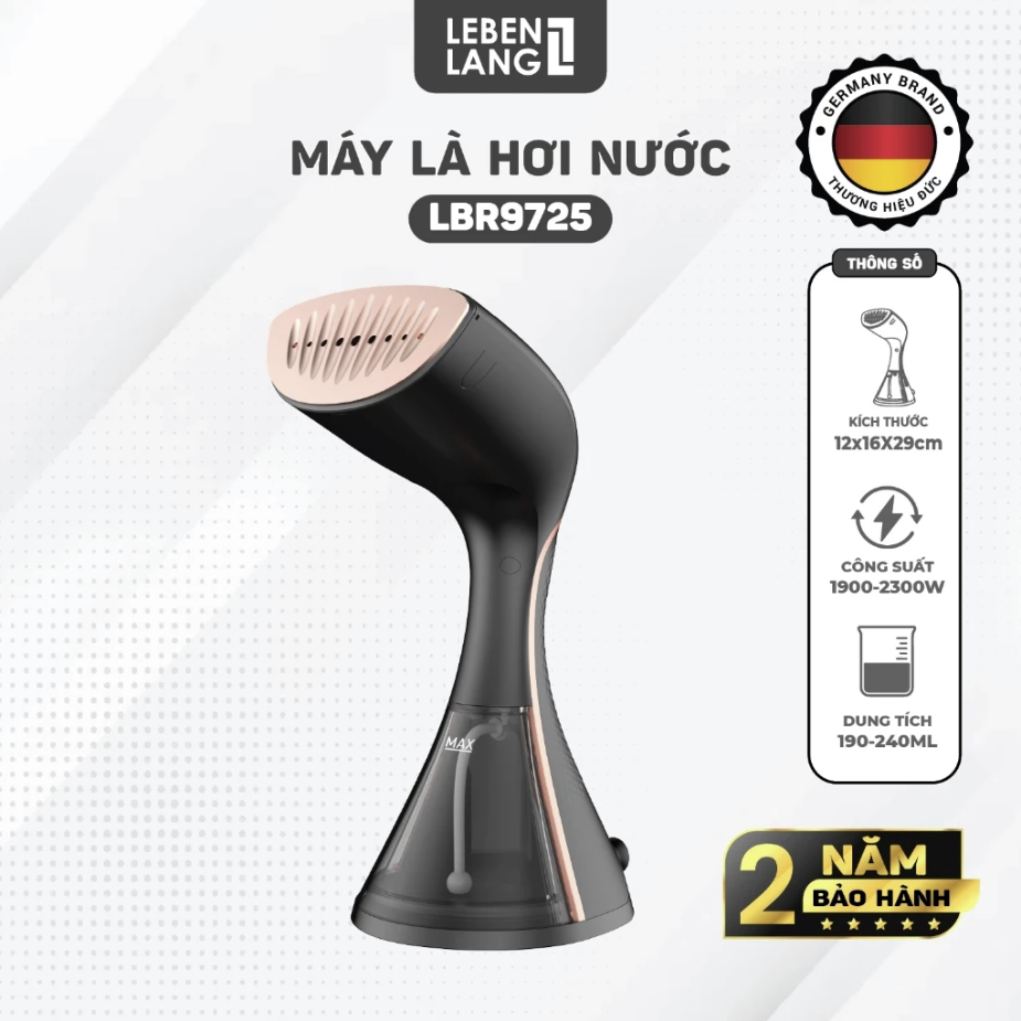Bàn Là Hơi Nước Cầm Tay LEBENLANG LBR9725 - 2300W, Diệt Khuẩn 99.9% - Hàng Chính Hãng Bảo Hành 2 Năm