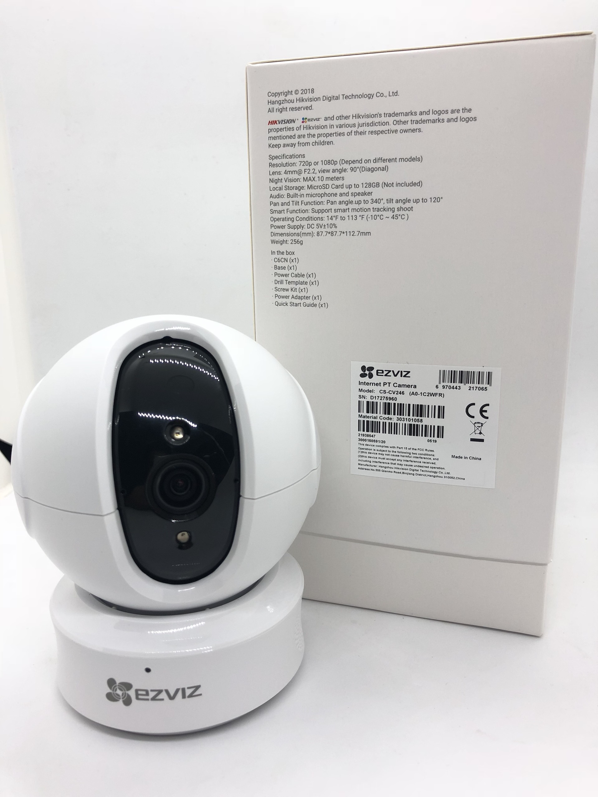 Camera IP Wifi Xoay Thông Minh EZVIZ CS-CV 246 (1080P)- Hỗ Trợ Cổng Mạng- Hàng Chính Hãng