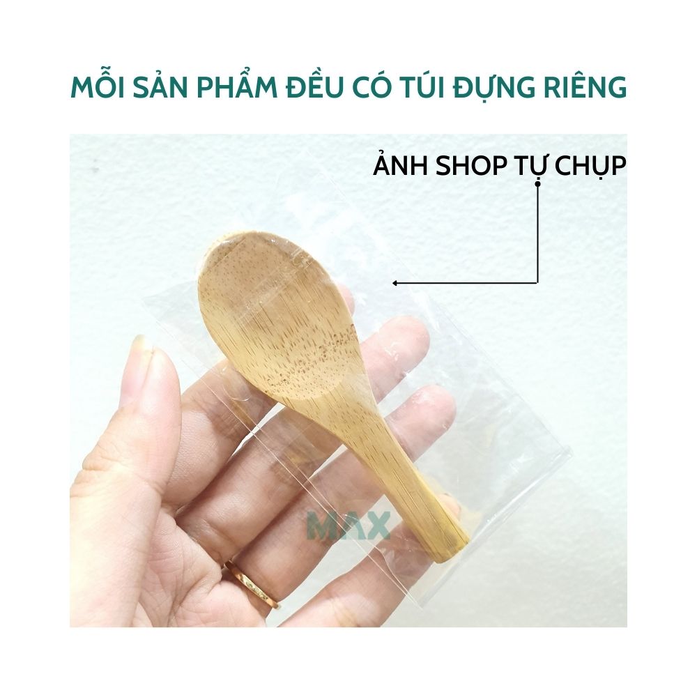 [Nhiều size] Bộ 4 cái muỗng gỗ nhỏ bằng tre múc gia vị, thìa gỗ nhỏ mini múc trà cafe ngũ cốc