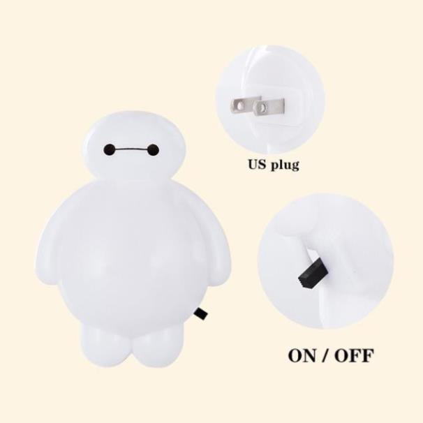 Đèn Ngủ LED Hình BayMax Đáng Yêu