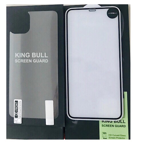 Miếng dán cường lực màn hình và Decal lưng sau cho iPhone 11 Pro hiệu MIPOW King Bull chuẩn 9H / 0.26 mm - Hàng nhập khẩu