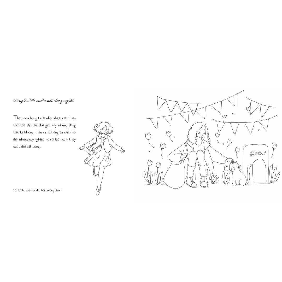 Sách Chưa Kịp Lớn Đã Phải Trưởng Thành - Tô Màu Cuộc Sống