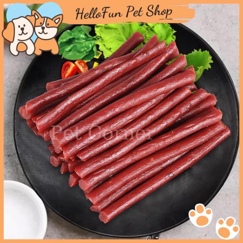 Thịt bò cao cấp Hello Joy thơm ngon, bổ sung canxi cho chó (Gói 500gr) - Bánh thưởng cho chó, đồ ăn vặt cho thú cưng