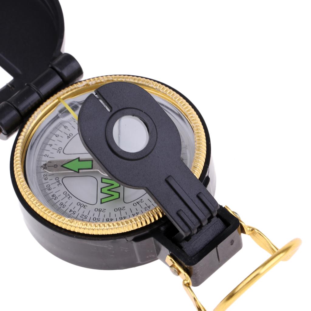 Pocket Compass Foldable Camping Hiking Boating Compass Guide Tool Marine