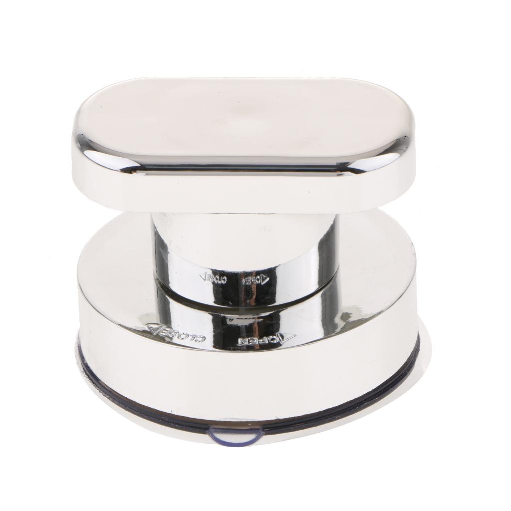 2xStrong Suction Cup Cabinet Handle Glass Door Pull Window Knob Decor Silver S