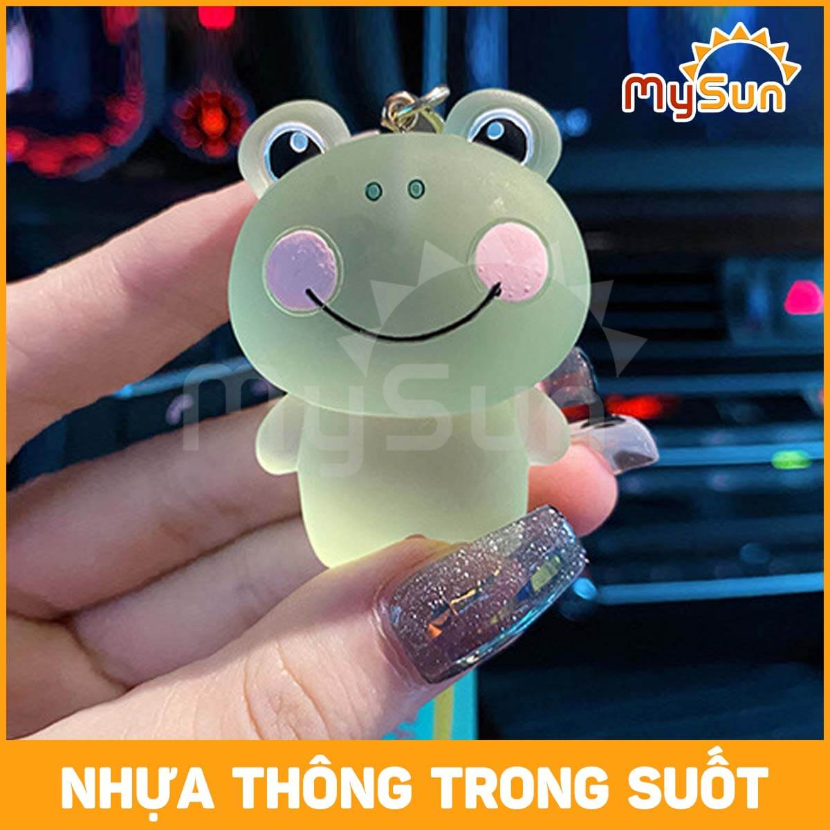 Dây móc treo chìa khóa xe máy, ô tô, điện thoại nhựa dẻo đẹp, cute dễ thương MySun