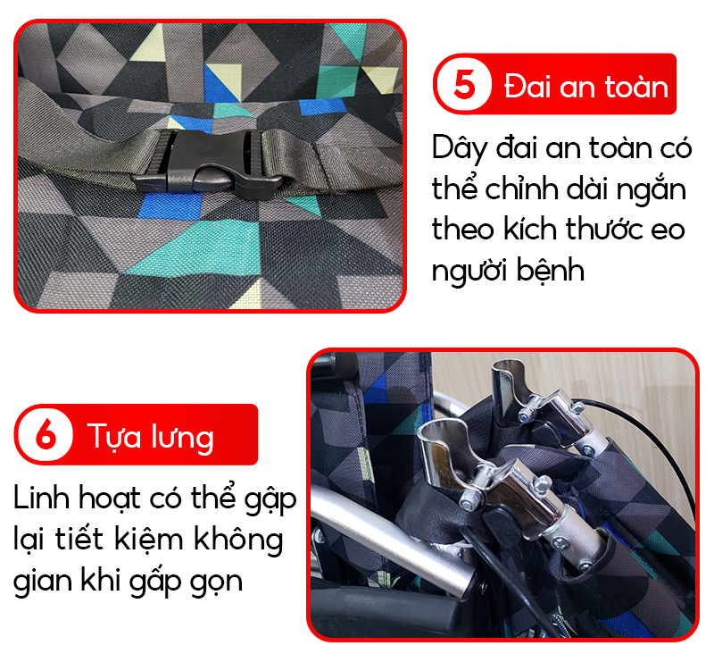 Xe lăn khung nhôm NIKITA, Trọng lượng nhẹ, kích thước xếp gọn siêu nhỏ, có quai xách để xách tay - NIKITA BH 12T