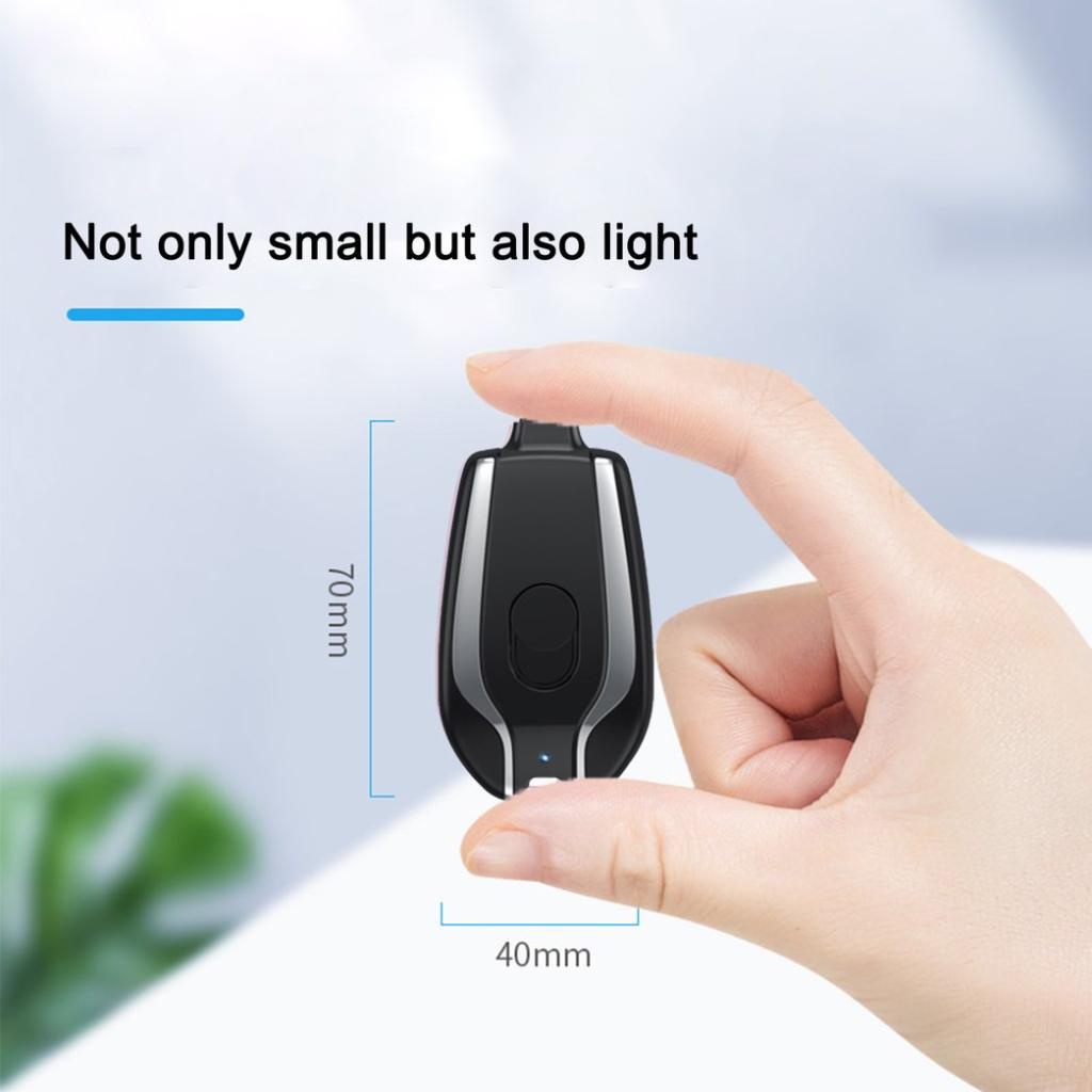 Móc khóa kèm sạc dự phòng điện thoại 2 in 1 nhỏ gọn cao cấp