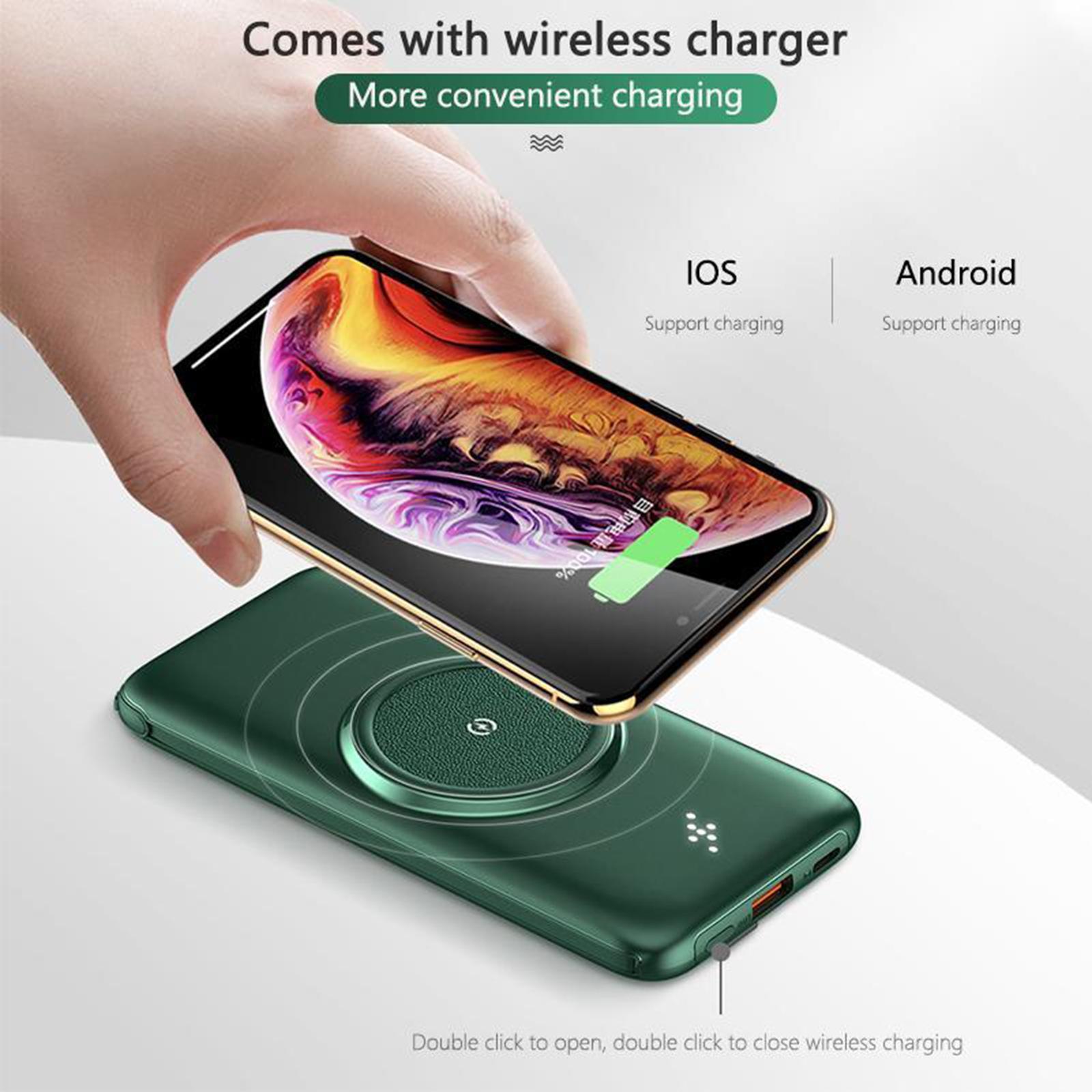 Wireless Charger Powerbank Battery Charger For IOS/Android