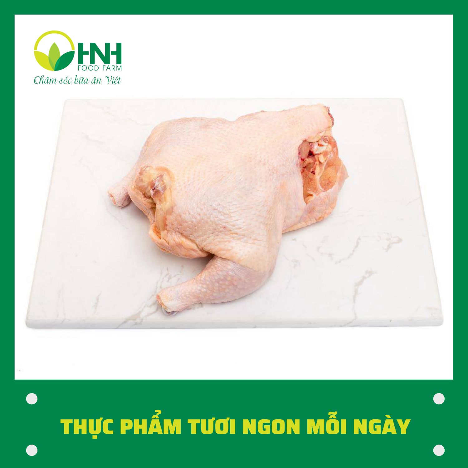 Gà công nghiệp bỏ đầu chân cánh 1 kg