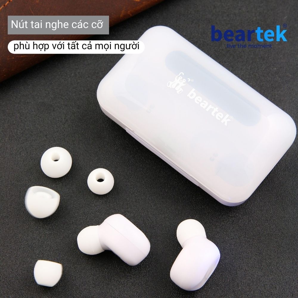 Tai nghe không dây bluetooth BEARTEK B22 True Wireless cao cấp – Màn hình LED hiển thị % pin – Thiết kế trẻ trung hiện đại - Âm thanh sống động -  Hàng chính hãng