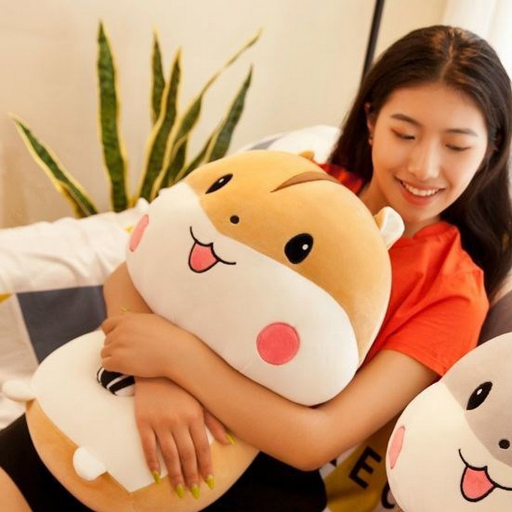 Gấu Bông Chuột Hamster 40cm TNB01 Ngộ Nghĩnh Và Đáng Yêu Màu Nâu