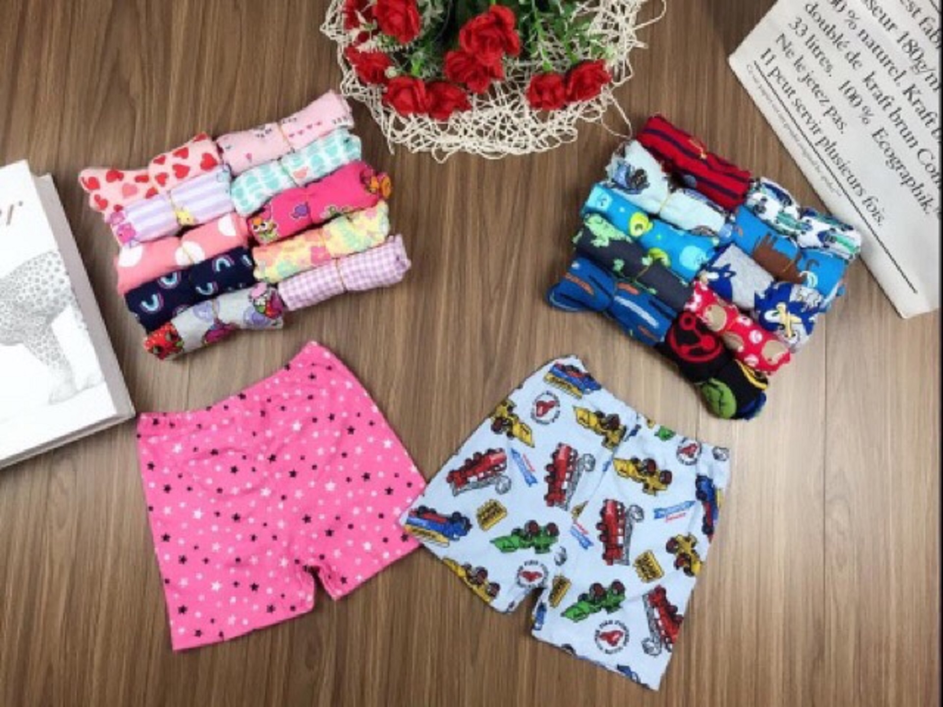 Quần đùi cotton cho bé, quần cộc mùa hè cho bé - giao mẫu ngẫu nhiên