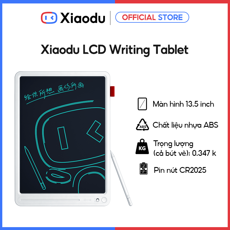 Bảng Vẽ Điện Tử Xiaodu LCD 13.5&quot; - Hàng Chính Hãng