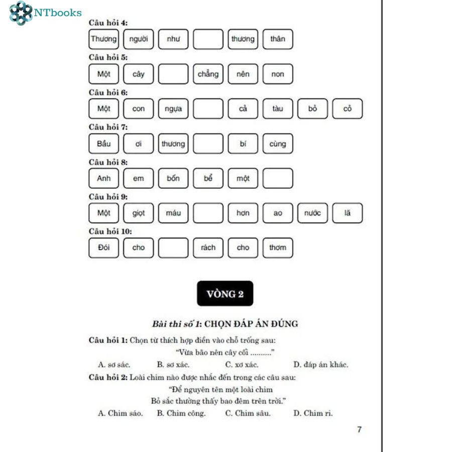 Sách Bộ Đề Luyện Thi Violympic Trạng Nguyên Tiếng Việt Trên Internet Lớp 4