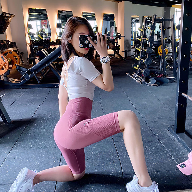 Quần lửng đùi ngố tập gym yoga aerobic co dãn 4 chiều