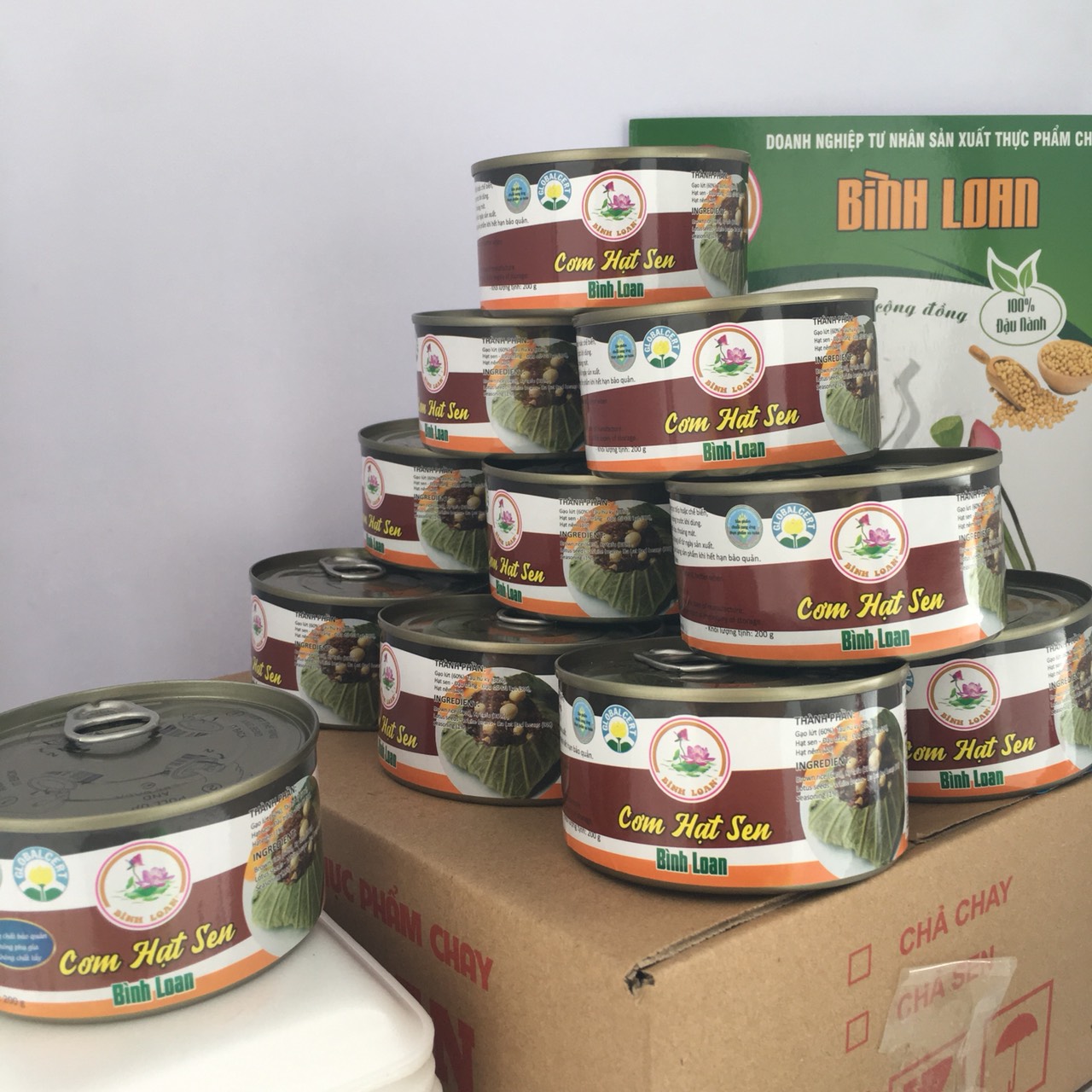 COMBO CƠM HẠT SEN BÌNH LOAN 200G (13 HỘP)