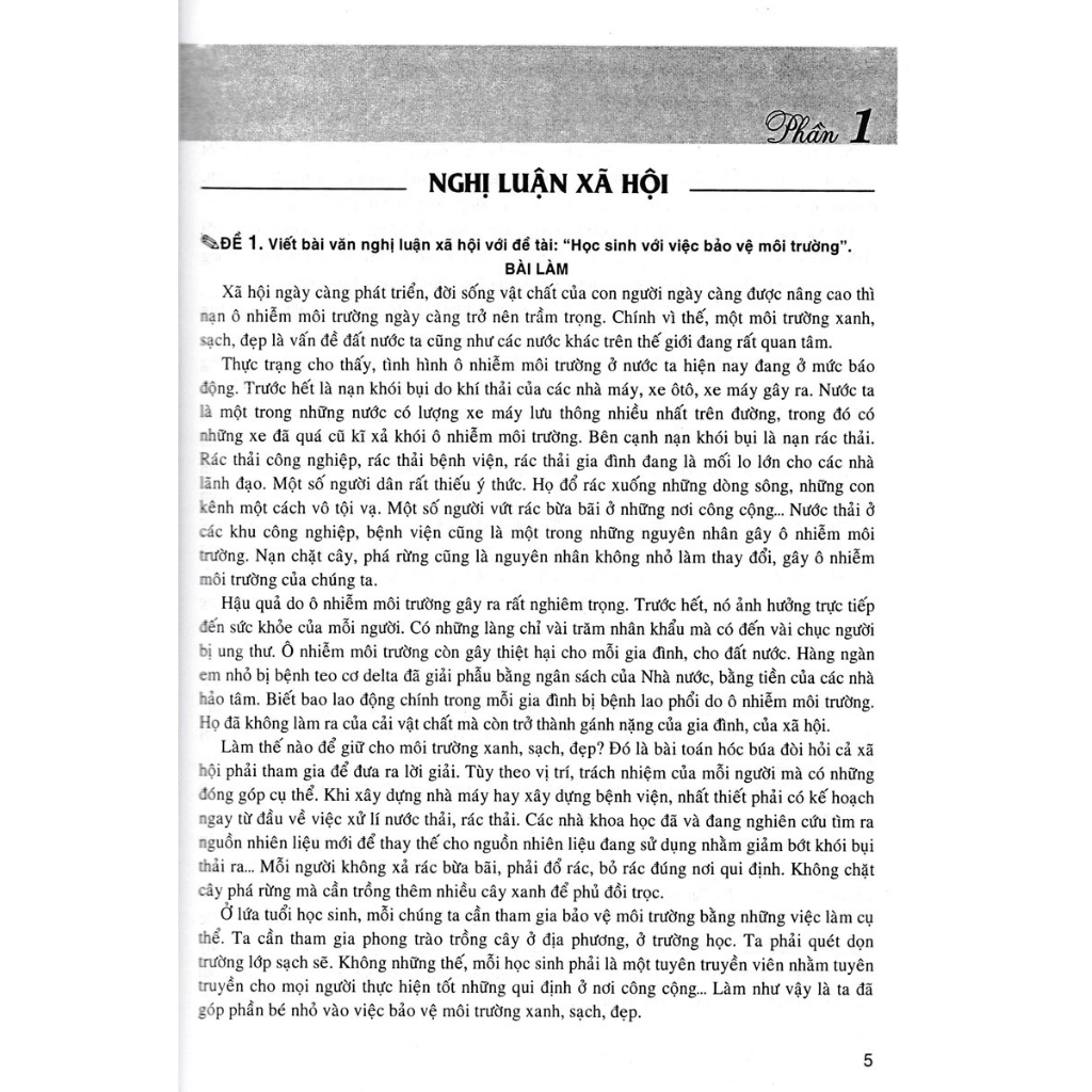 Sách - 199 Đề Và Bài Văn Hay Lớp 8