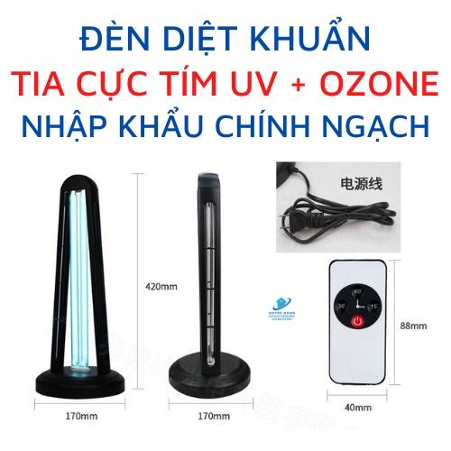 Đèn diệt khuẩn Tia cực tím UV + Ozone khử trùng 38W kèm remote điều khiển từ xa