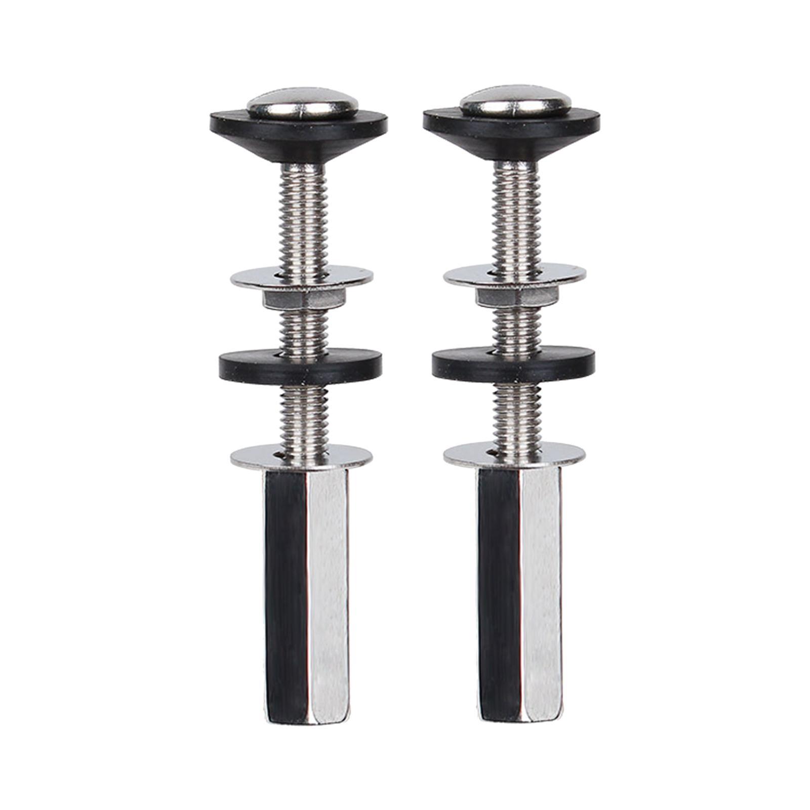 Toilet , Stainless Steel Toilet Tank Screw Fixing , Heavy Duty  with Waterproof Rubber Gasket