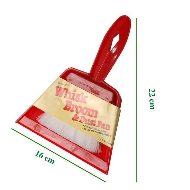 Bộ chổi nhựa, chổi quét bụi và hót rác mini tiện dụng Thái Lan