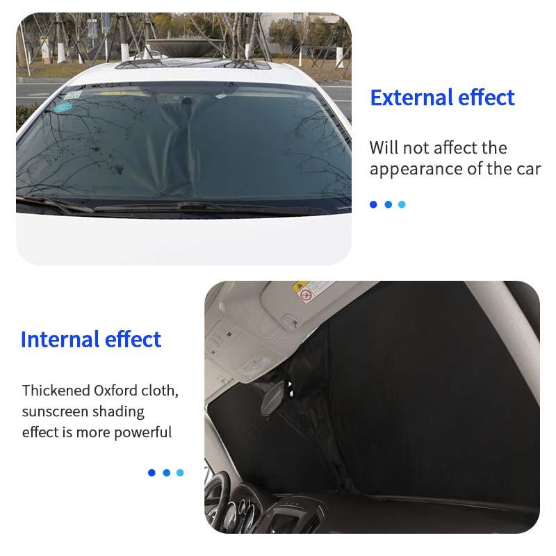 Tấm Vải Polyester Che Nắng Chống Tia UV Thông Dụng Cho Xe Hơi Toyota Vios Fortuner Hilux