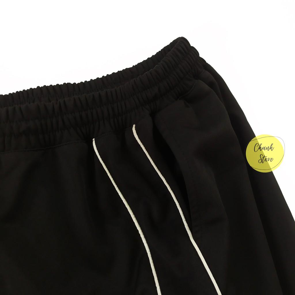 Quần Ống Suông Rộng Nam Nữ Track Pant Kẻ Sọc ullzang - Trouser line