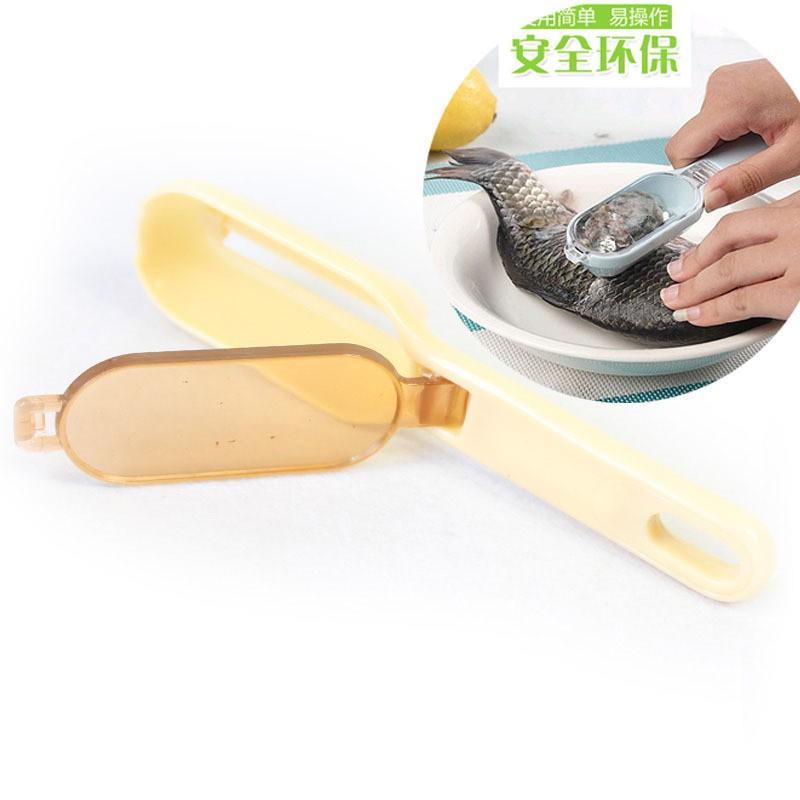Dụng Cụ Đánh Vảy Cá Có Khuôn Đựng Tự Động Gom Vảy Tiện Dụng