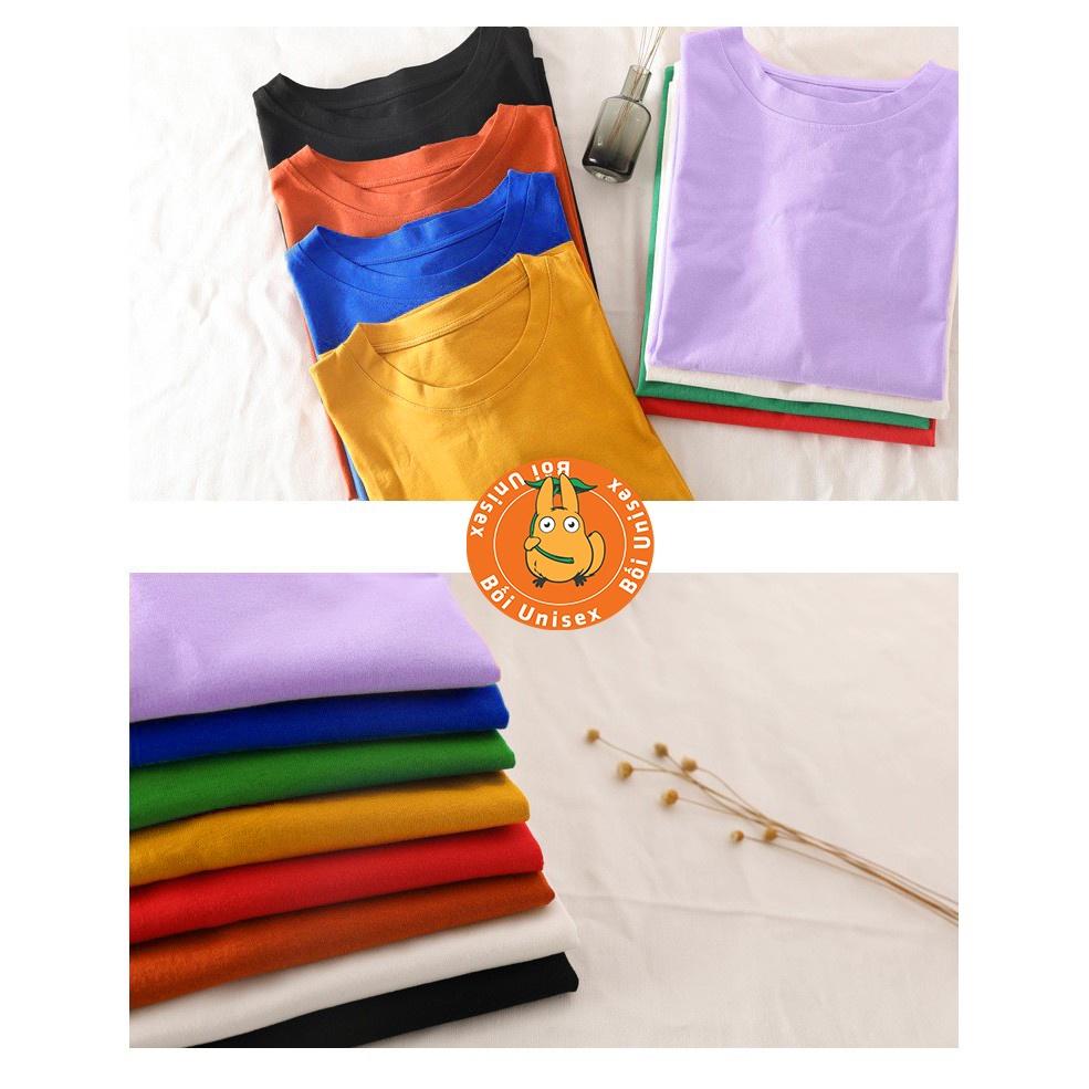 Áo Thun Trơn Tay Lỡ Unisex Nam Nữ chất áo đẹp