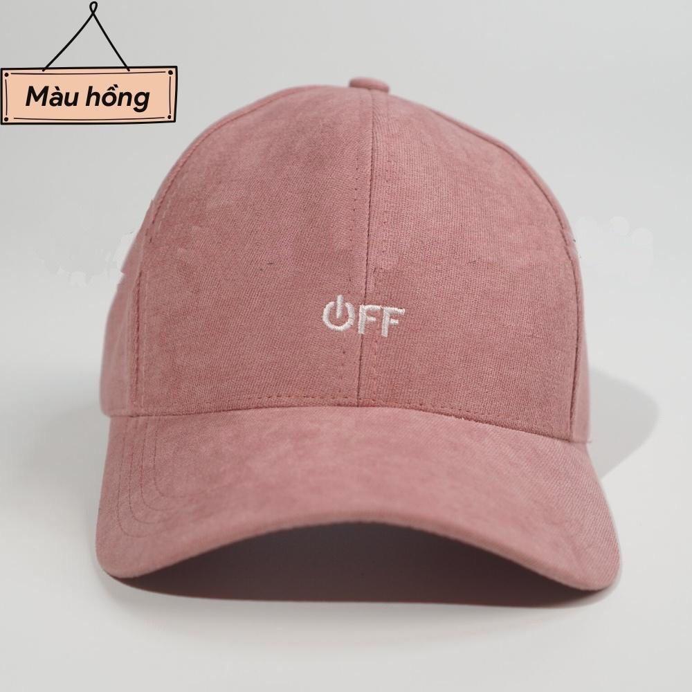 Mũ Lưỡi Trai Nón Kết Nhung Cao Cấp Thêu Chữ OFF Viền 419 Phong Cách Ulzzang Form Unisex Nam Nữ