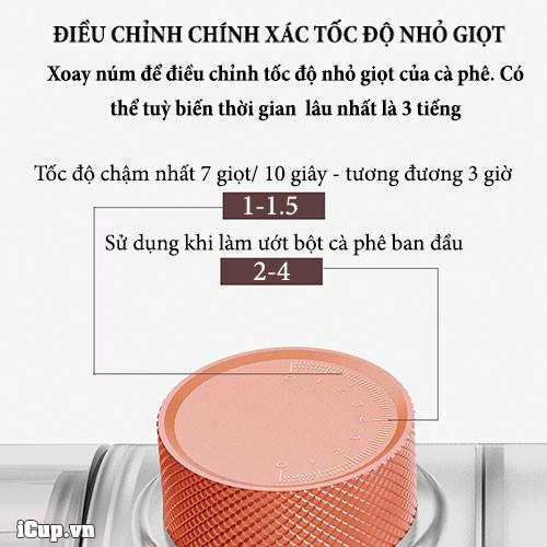 Bộ pha cà phê lạnh nhỏ giọt cho cá nhân Timemore Ice Drip Set 400ml – Đen mờ