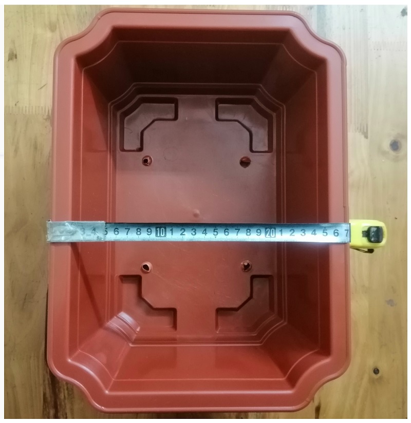 5 Chậu Nhựa Trồng Cây Hình Chữ Nhật Màu Nâu Siêu Đẹp Kích Thước 380x280x160 - Sản Xuất Bởi NHỰA BÌNH THUẬN