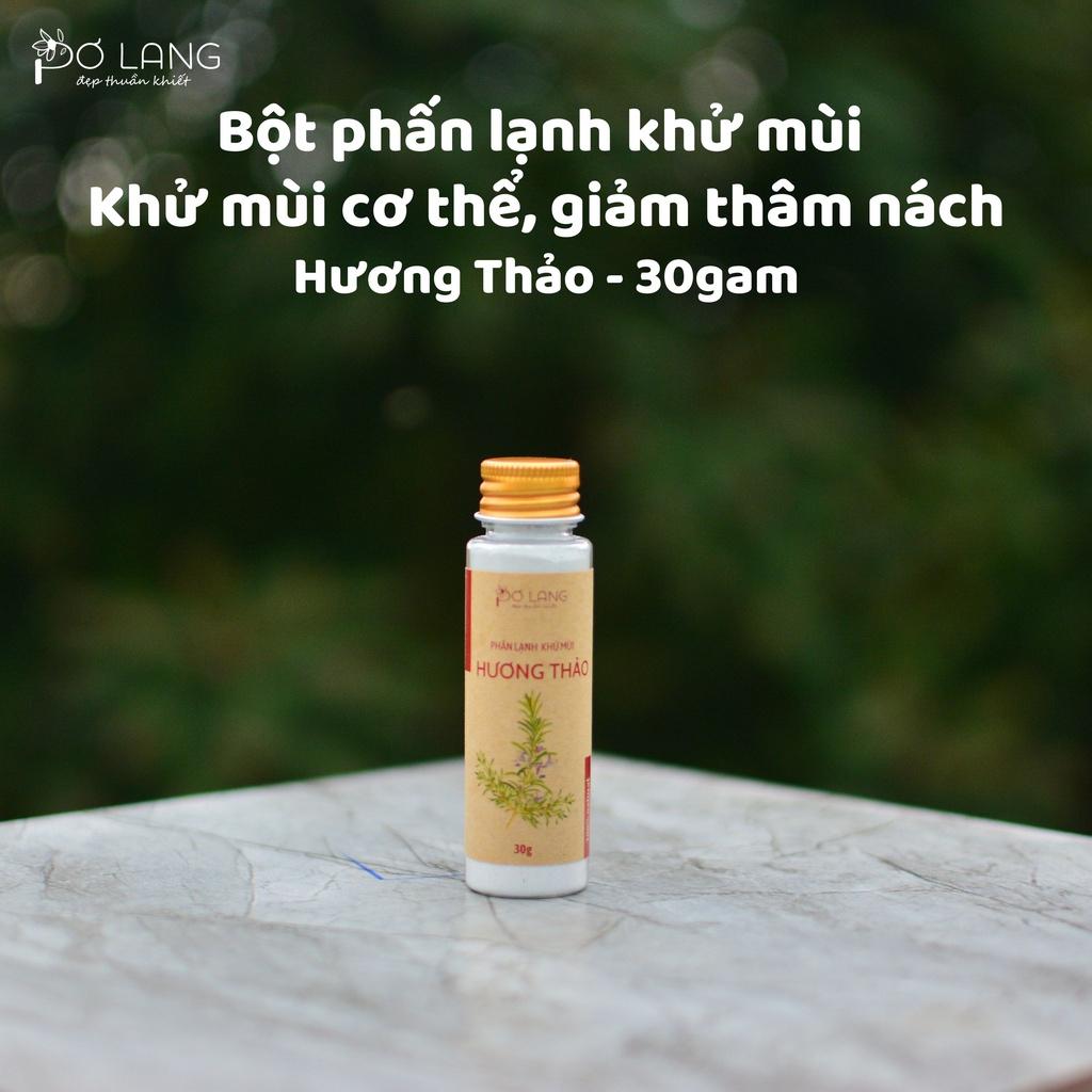 Phấn lạnh khử mùi Pơ Lang là hỗ trợ giảm mùi hôi và mùi khó chịu trên cơ thể hiệu quả 30g