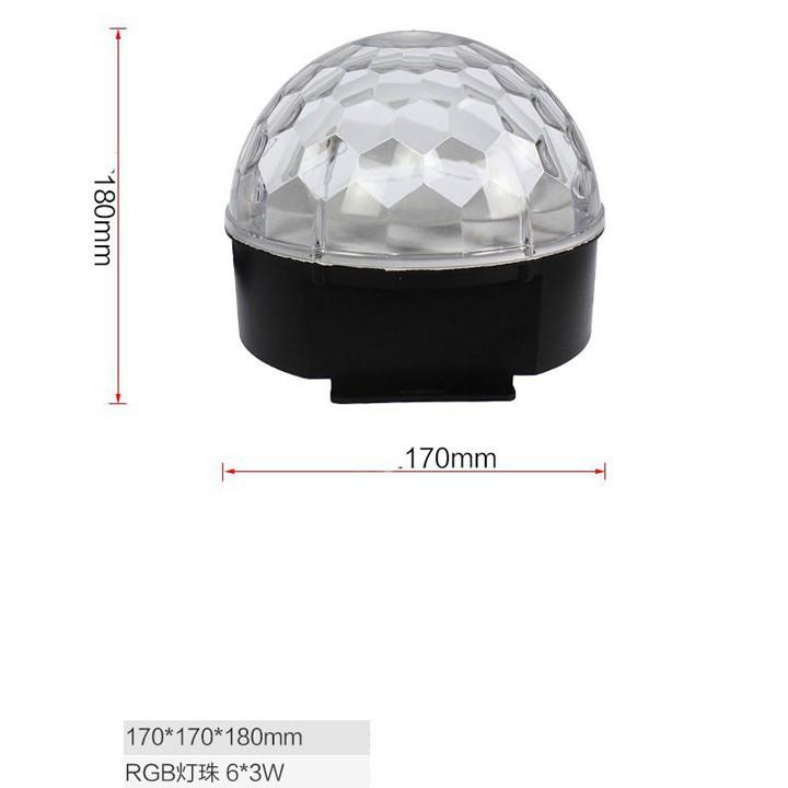 ĐÈN NHÁY NẤM LED PHA LÊ 7 MÀU TỰ ĐỘNG CẢM BIẾN THEO NHẠC Còn hàng