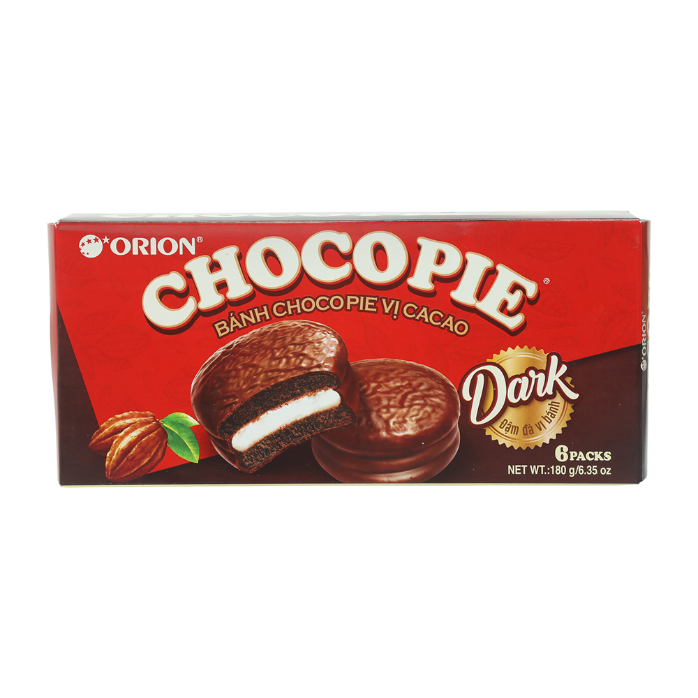 Bánh Chocopie Dark Orion Vị Cacao Hộp 180G