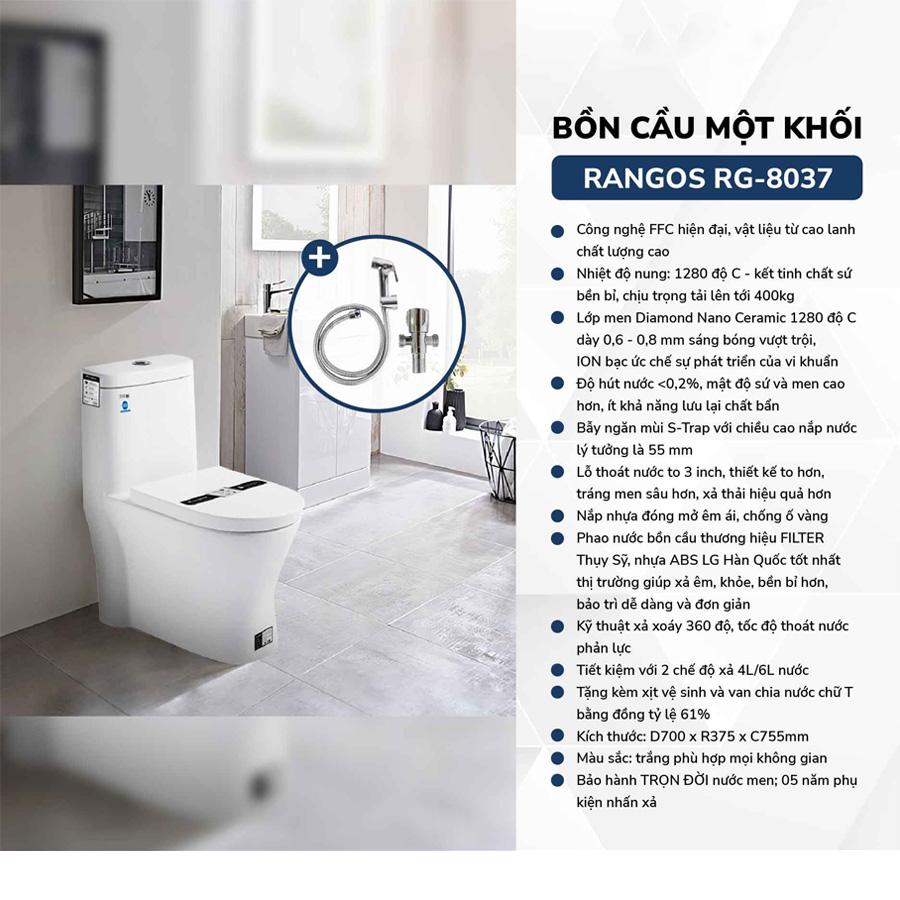 BỒN CẦU MỘT KHỐI RANGOS RG-8037