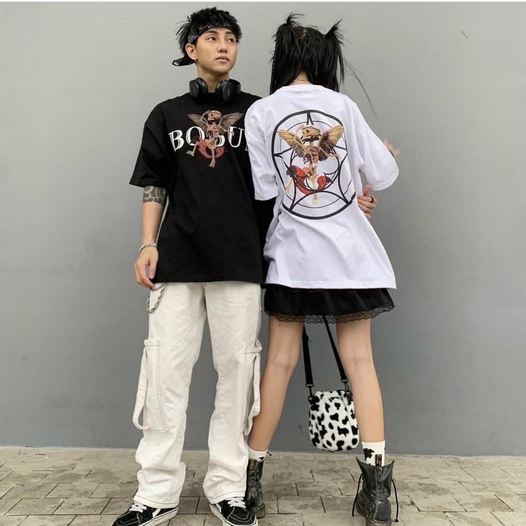 Áo thun local brand bobui big logo tay lỡ unisex